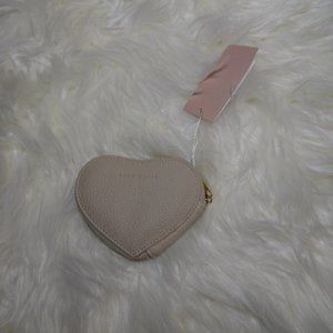 Lark & Ives Gray Heart Shaped Coin Purse